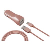 ksix-billaddare-dual-2.1a-charger-usb-micro-usb-cable