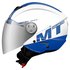 MT Helmets Capacete Jet City Eleven SV Smart Pearl